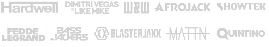 Supported by major electronic music artists